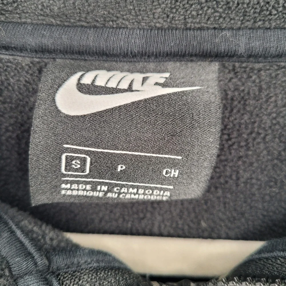 Nike Sportswear Half Zip Fleece Pullover Jacket Anorak Pouch Black CJ4545-010